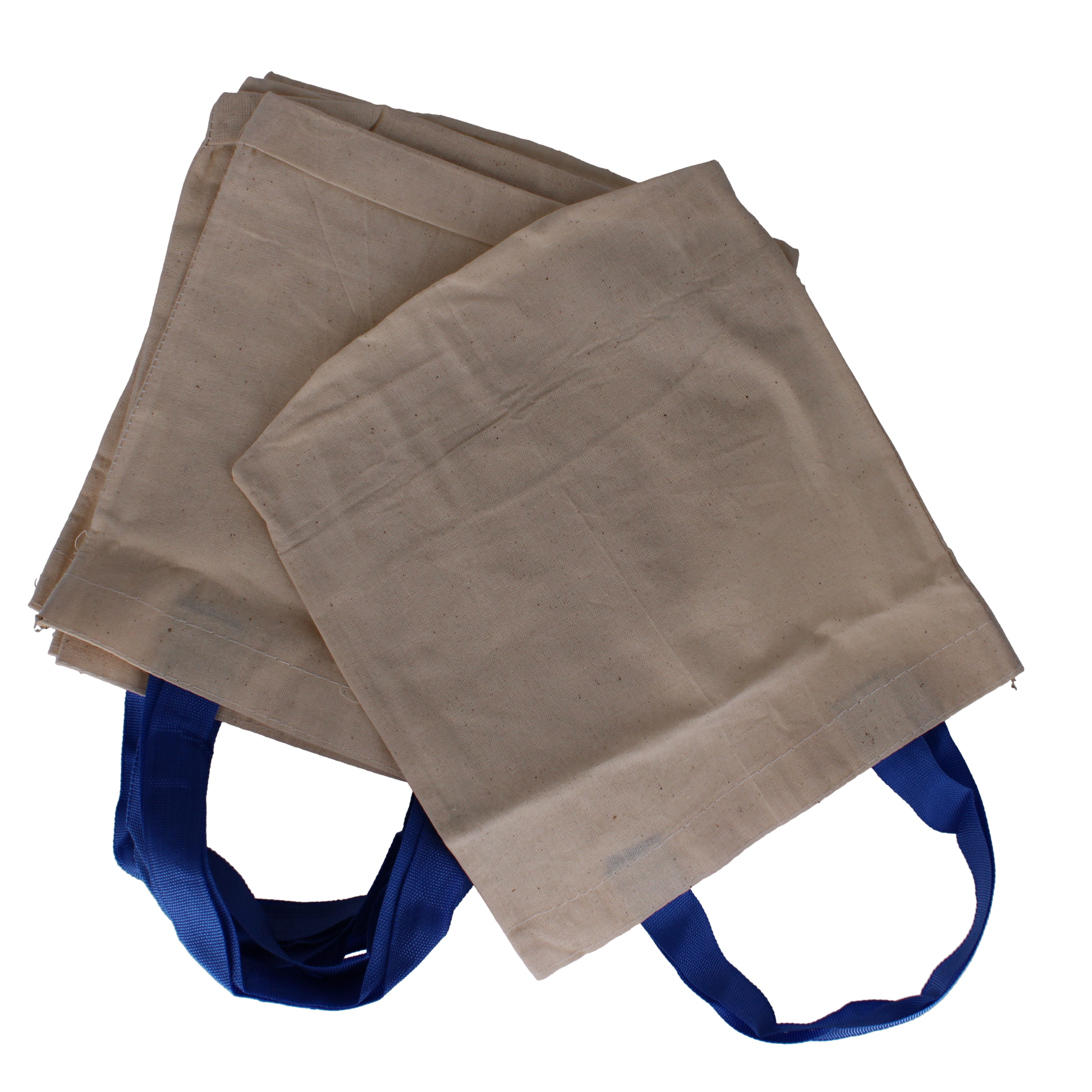 Cotton Bag Plain 22 x 22cm - pack of 6
