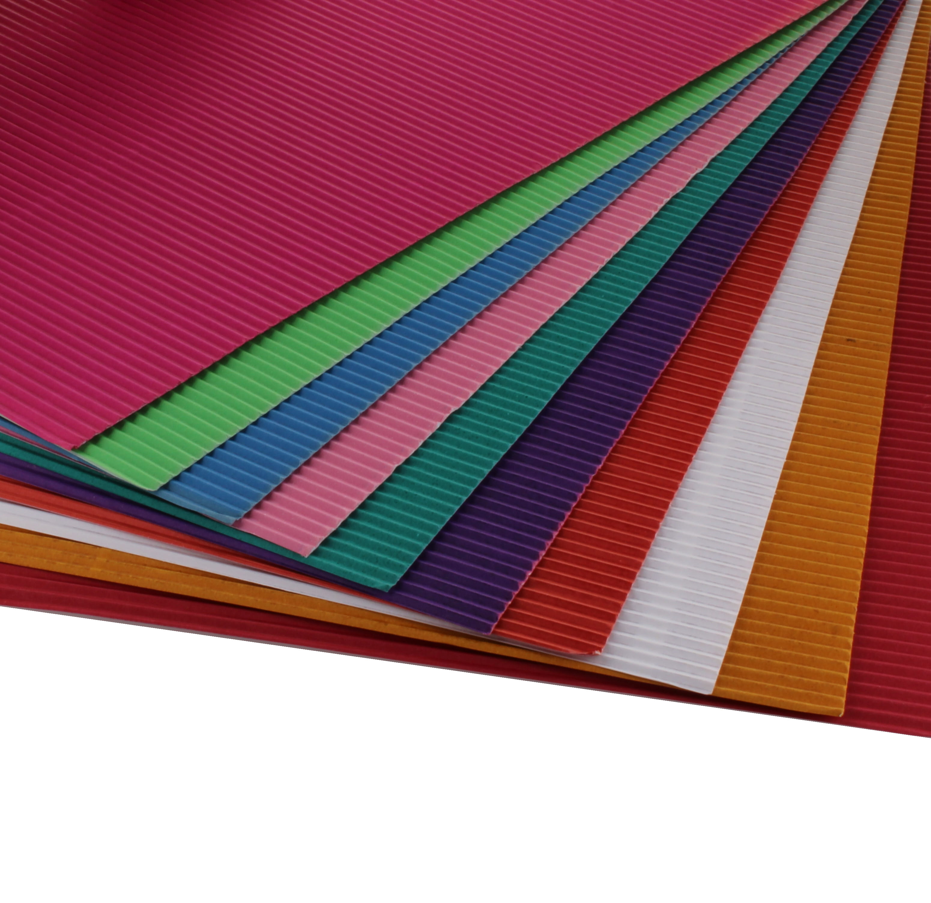 Corrugated Sheets Bright Assorted A4 - pack of 10