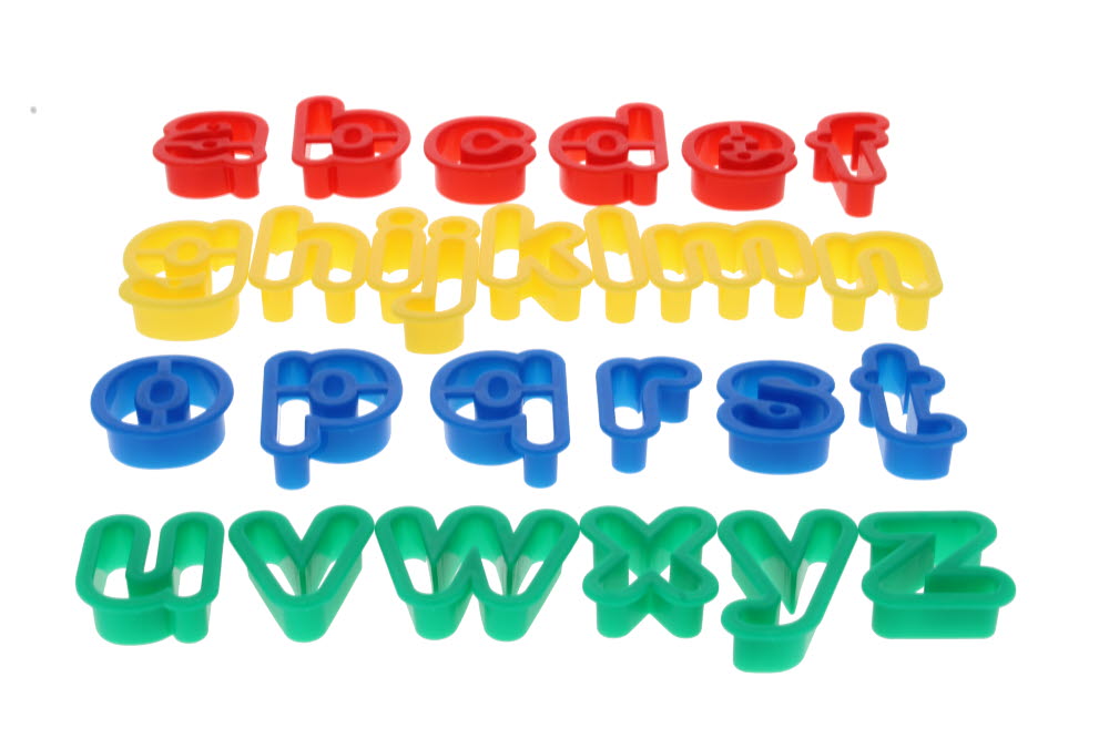 Dough Cutters Lower Case Letters - pack of 26