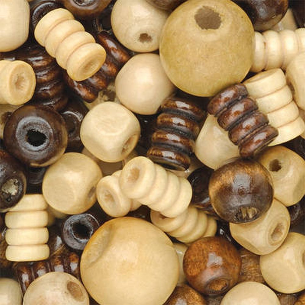 Wooden Beads - 200g - STC74