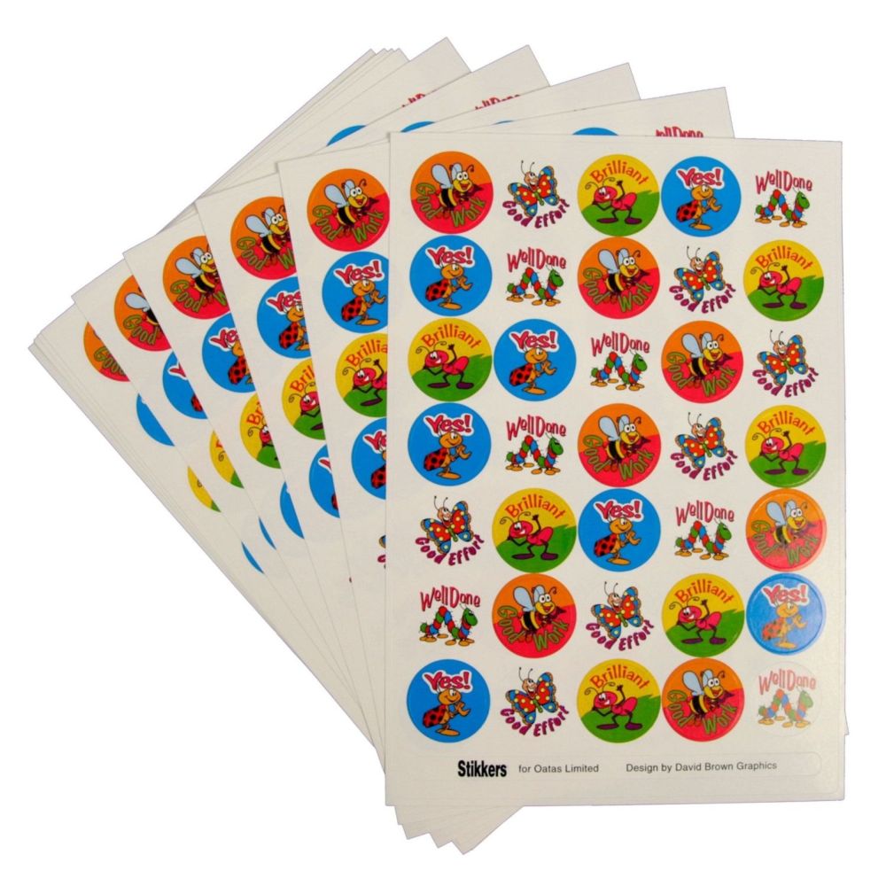 Bug & Insect Stickers - Assorted - Pack of 700 - STT25