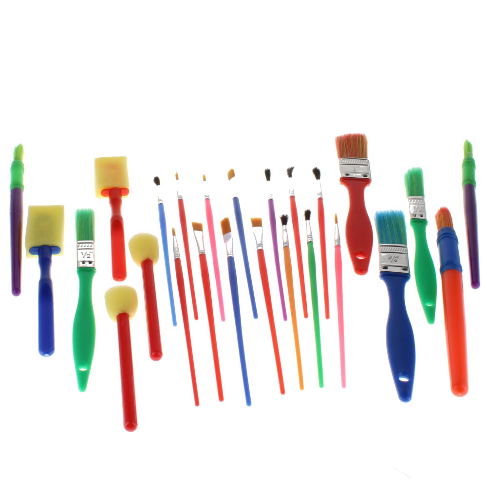 Assorted Brushes & Dabbers Pack 25