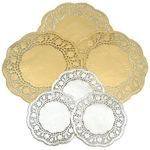 Doilies Metallic Gold and Silver - pack of 40