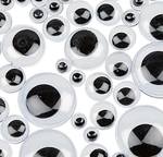 Wiggly Eyes Black & White - pack of 100